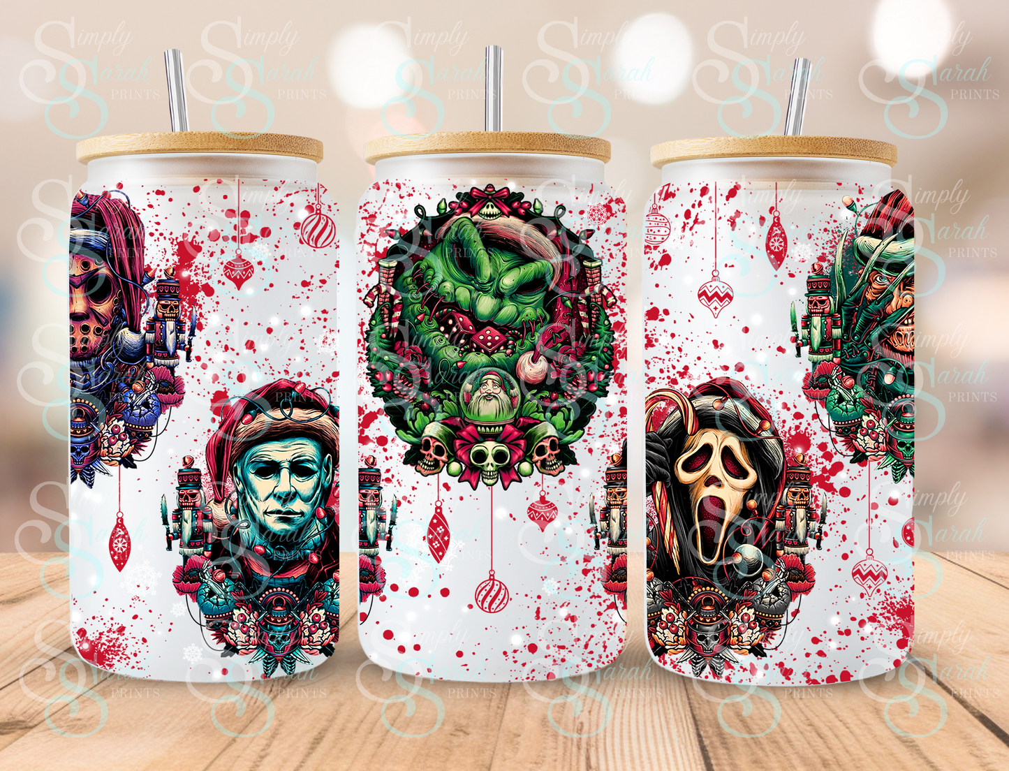 Horror Christmas Blood Splatter
