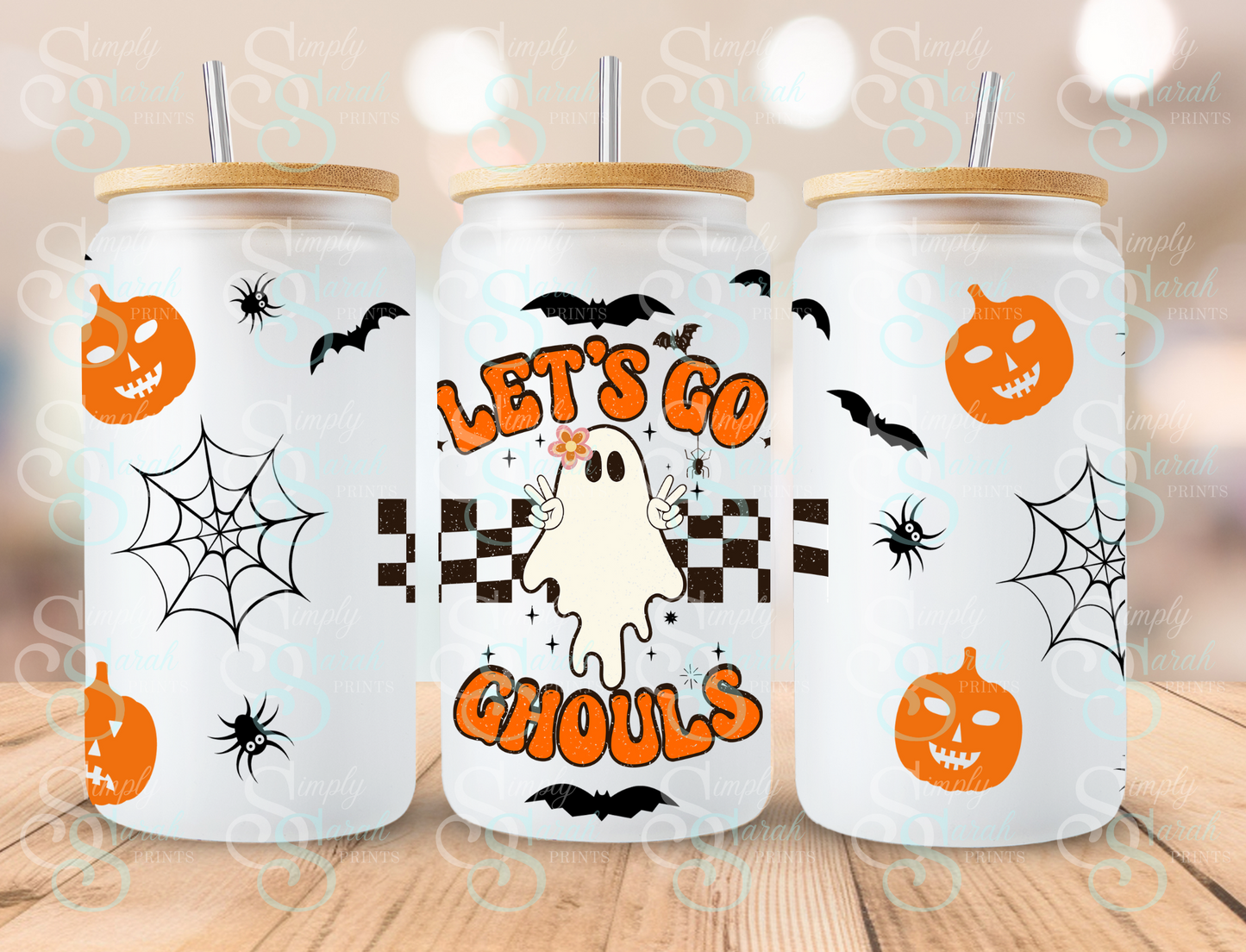Lets Go Ghouls Spiderwebs and Pumpkins