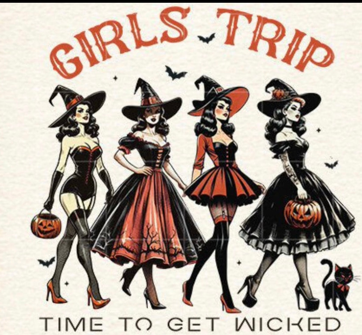 Girls trip: trucker hat dtf