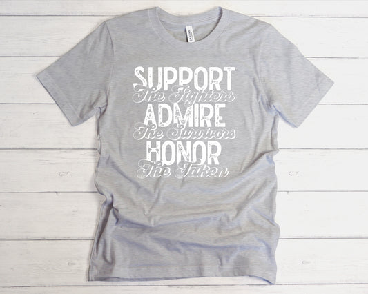 Support Admire Honor White