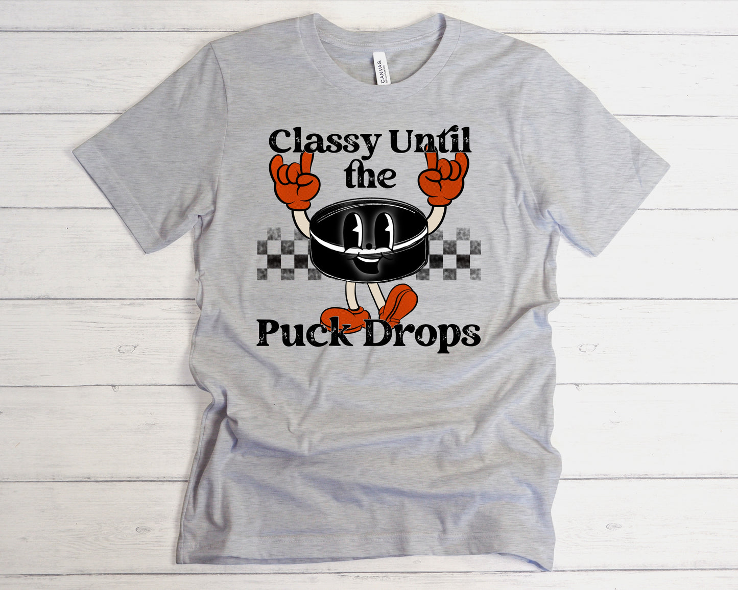Classy Until Puck Drops Orange