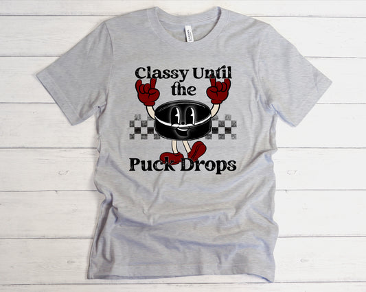 Classy Until Puck Drops Red