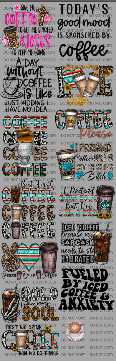 Gang Sheet of the Week: Coffee